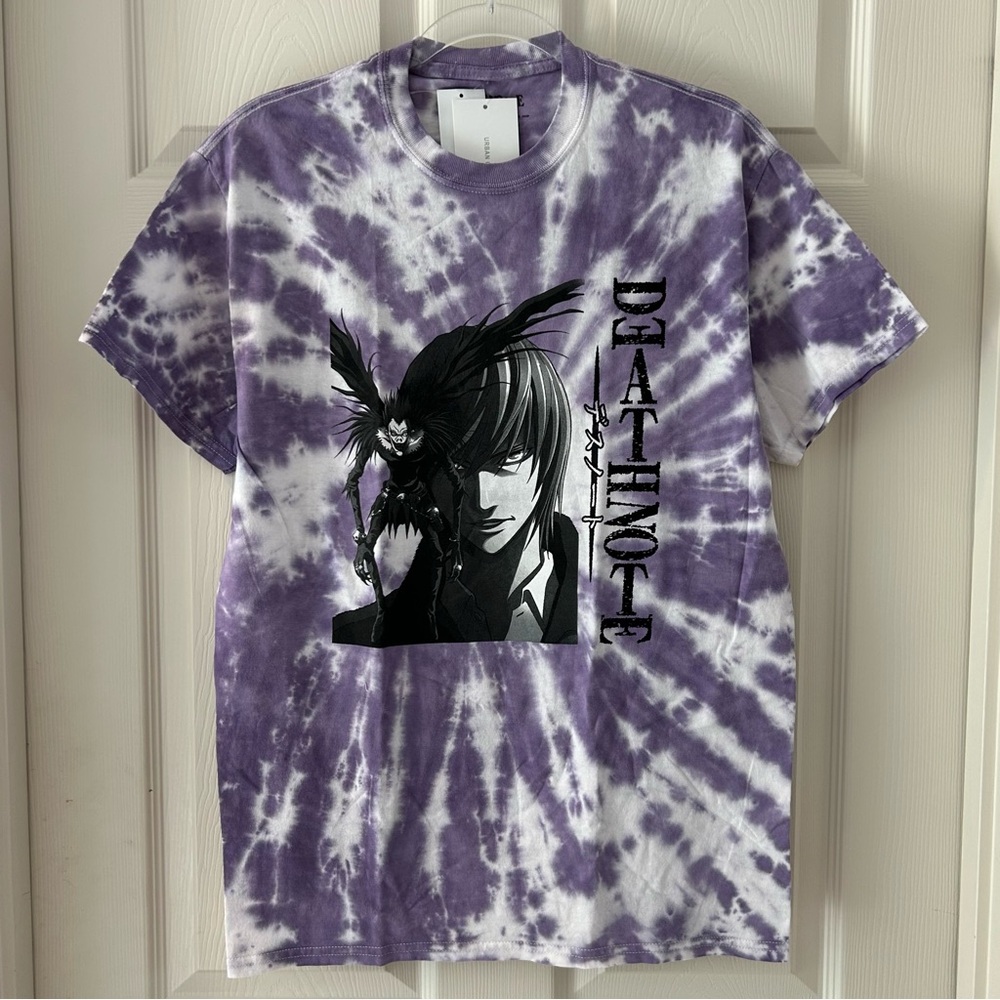 Death Note Light & Ryuk Purple Tie Dye T-Shirt